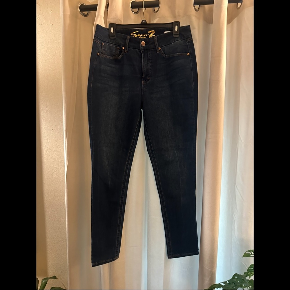 Seven7 Dark Wash Skinny Jeans